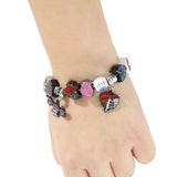Human Organs Charms Bracelets Metal Enamel Beads Pendant Bangles