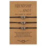 Stainless Steel Knot Bracelet Wax Wire Braided Women Adjustable Jewelry
