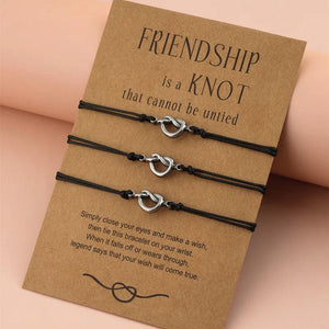 Stainless Steel Knot Bracelet Wax Wire Braided Women Adjustable Jewelry