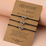 Stainless Steel Knot Bracelet Wax Wire Braided Women Adjustable Jewelry