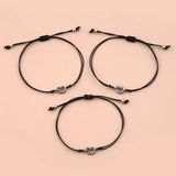 Stainless Steel Knot Bracelet Wax Wire Braided Women Adjustable Jewelry