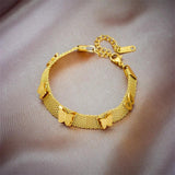316L Stainless Steel Butterfly Charm Bracelet For Women Girls