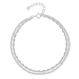 Charm Babysbreath Bracelet Double Deck Beaded Bracelet Chain