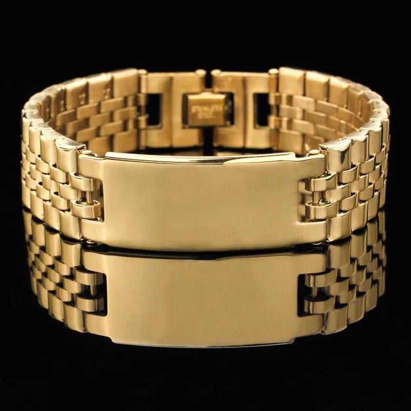 Stainless Steel Business Men's Wristband Bracelet