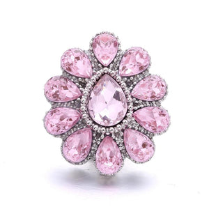 5pcs/lot 18mm Metal Snap Buttons Jewelry Style Fish Heart Pink Button