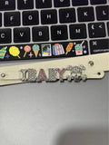 Y2K Heart Skull Bone Letters Bracelet Harajuku Punk Leather Bangle