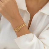 Vintage Metal Snake Chain Bracelet Chunky Party Jewelry