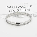 Enamel Bangle Stainless Steel Bracelet Jewelry Femme Gift