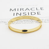 Enamel Bangle Stainless Steel Bracelet Jewelry Femme Gift