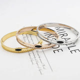 Enamel Bangle Stainless Steel Bracelet Jewelry Femme Gift