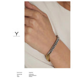 18K PVD Stainless Steel Chain Bangle Bracelet