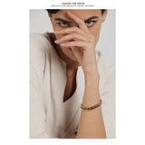 18K PVD Stainless Steel Chain Bangle Bracelet