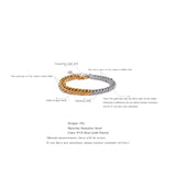 18K PVD Stainless Steel Chain Bangle Bracelet