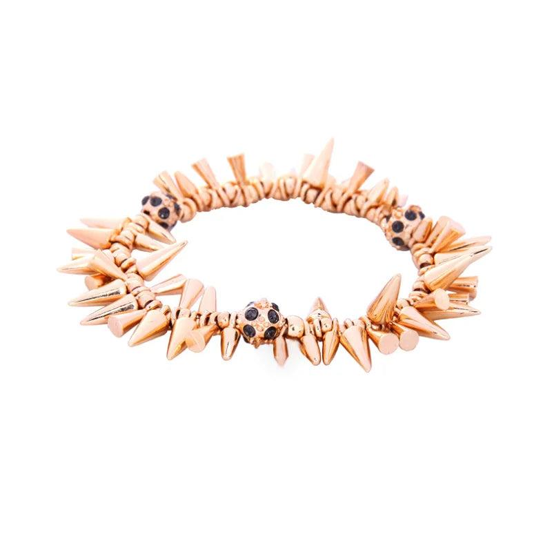 Vintage Punk Style Charm Rivet Bracelets For Women