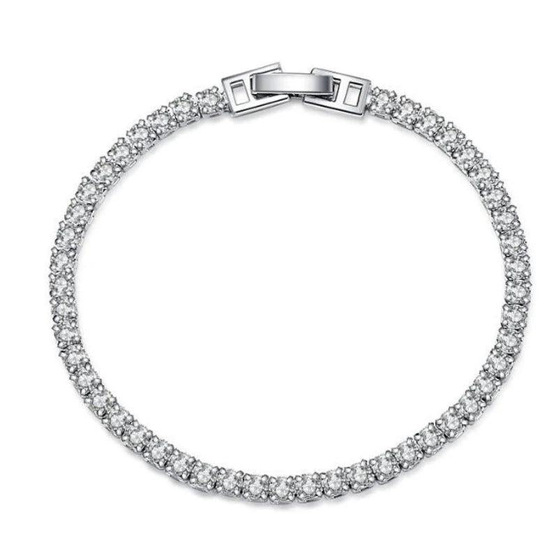 Tibetan Silver Tennis Chain Bracelet for Women