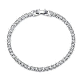 Tibetan Silver Tennis Chain Bracelet for Women