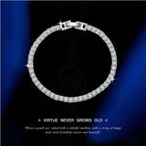 Tibetan Silver Tennis Chain Bracelet for Women