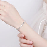Tibetan Silver Tennis Chain Bracelet for Women
