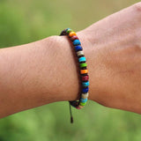 7 Chakra Bracelet DIY Woven Natural Stone Boho Yoga Charm Bangle Women Jewelry