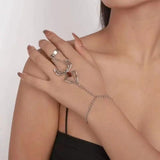 Bohemian Stone Finger Bracelet for Women Girls