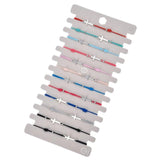 12pcs Christian Cross Bracelet Wristband Adjustable Cord Bracelets with Pendant