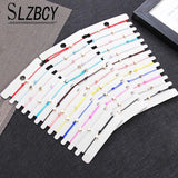12 pcs Star Heart Charm Bracelets Set, Women's Rope Braided Wristband Gift