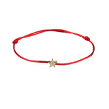 12 pcs Star Heart Charm Bracelets Set, Women's Rope Braided Wristband Gift