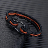 Stainless Steel Anchor Rope Bracelet Sailor Style
