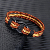 Stainless Steel Anchor Rope Bracelet Sailor Style
