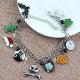 Nightmare Christmas Bracelet Jack Enamel Pendant Sally Charm Women Gift