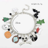 Nightmare Christmas Bracelet Jack Enamel Pendant Sally Charm Women Gift