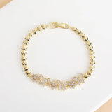 Crystal Butterfly Bracelet for Women Zircon Star Bracelet Plated Jewelry