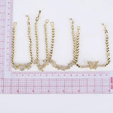 Crystal Butterfly Bracelet for Women Zircon Star Bracelet Plated Jewelry