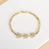 Crystal Butterfly Bracelet for Women Zircon Star Bracelet Plated Jewelry