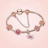 Daisy Charm Bracelets Beaded Bangle Jewelry Gift