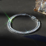 Korea Jewelry Zircon Silver Bracelet Women Prom Party Accessories