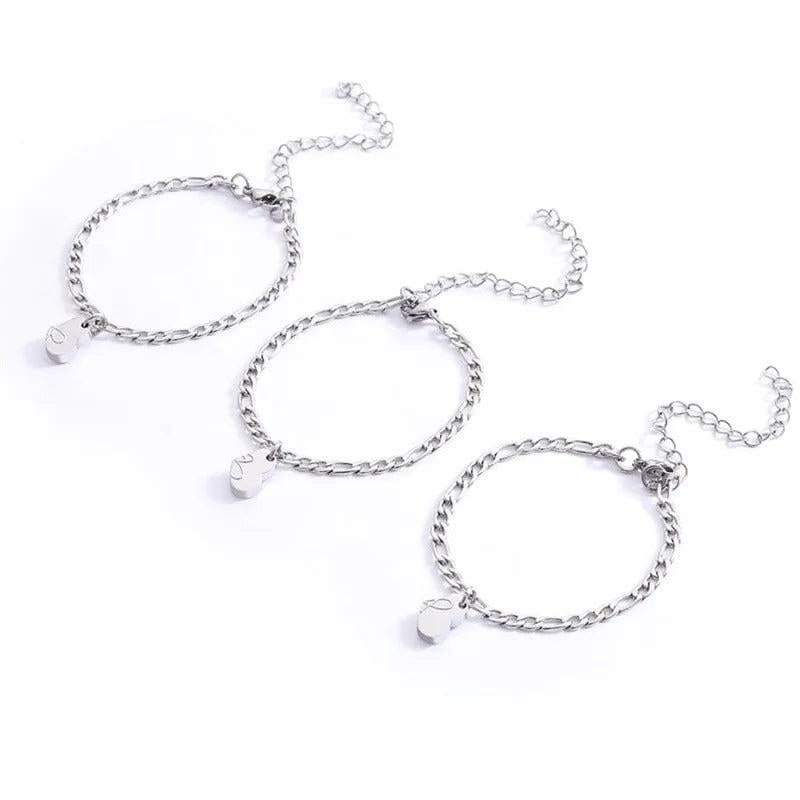 4-Leaf Clover Magnetic Friendship Bracelets - Good Luck