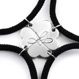 4-Leaf Clover Magnetic Friendship Bracelets - Good Luck