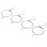 4-Leaf Clover Magnetic Friendship Bracelets - Good Luck