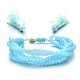 Boho Multicolor Crystal Bracelets for Women Ethnic Beads Wrap Bracelet
