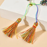 Boho Multicolor Crystal Bracelets for Women Ethnic Beads Wrap Bracelet