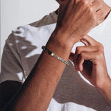Men Chain Bracelet Stainless Steel Wheat Links Bangle