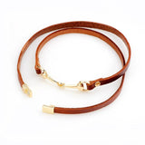 Brown Multilayer Leather Bracelets for Women Bohemian Style Magnetic