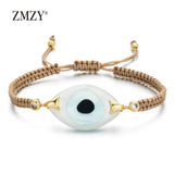Boho Evil Eye Charm Crystal Bracelet for Women