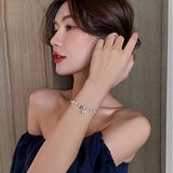 Pearl Bee Pendant Charm Bracelet for Women's Girls