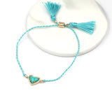 Mini Resin Heart Charm Bracelets