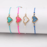 Mini Resin Heart Charm Bracelets