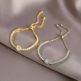 Adjustable Zircon Charm Bracelet for Women