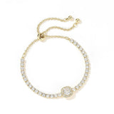 Adjustable Zircon Charm Bracelet for Women