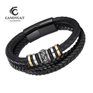 Vintage National Style Jewelry Stainless-Steel Bracelet for Men